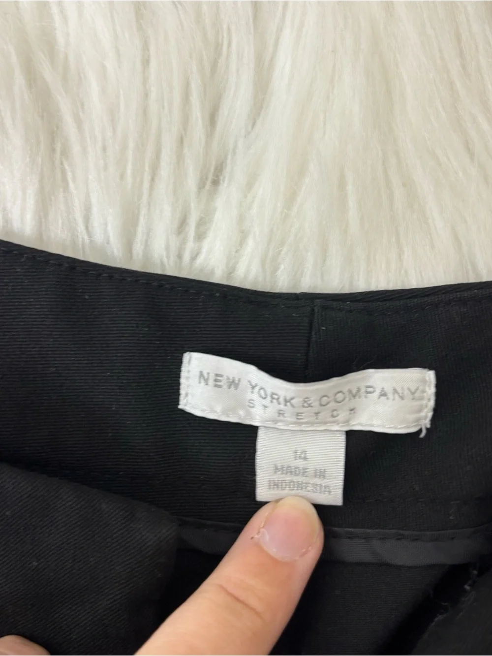 New York & Company Black Stretch Straight-Leg Work Pants Size 14
